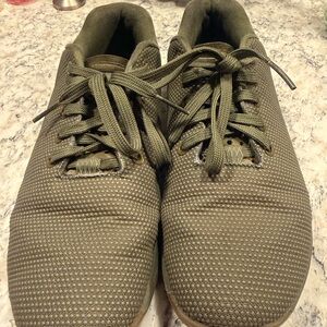 NOBULL Knit Lace-Up Trainers- Olive
